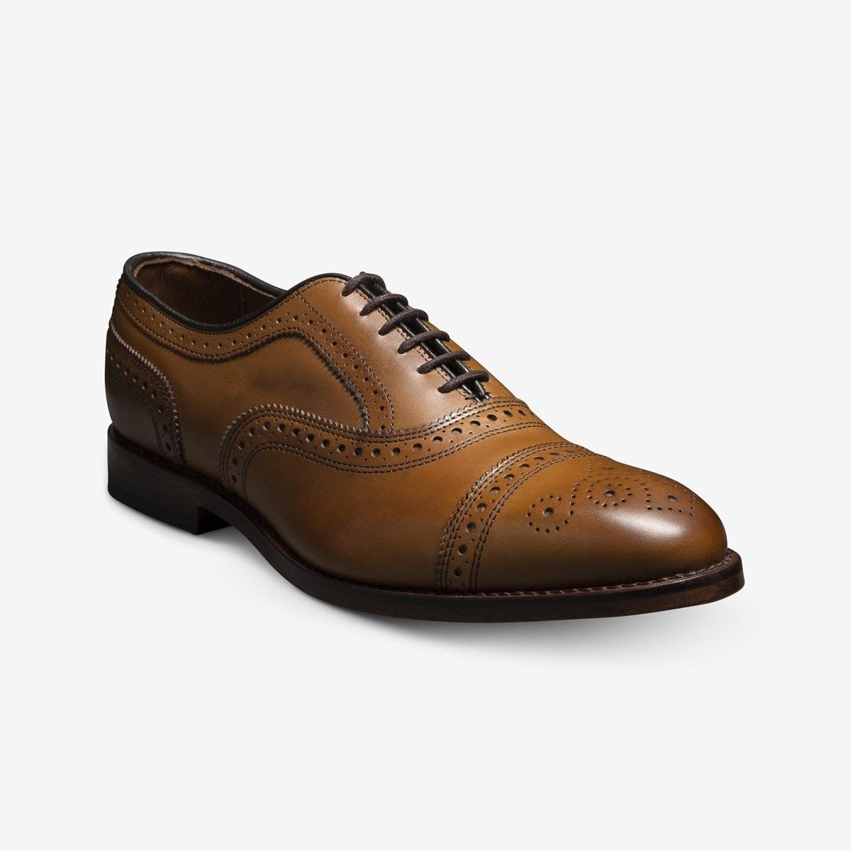 Strand Cap-toe Oxford Dress Shoe - Walnut Brown Leather
