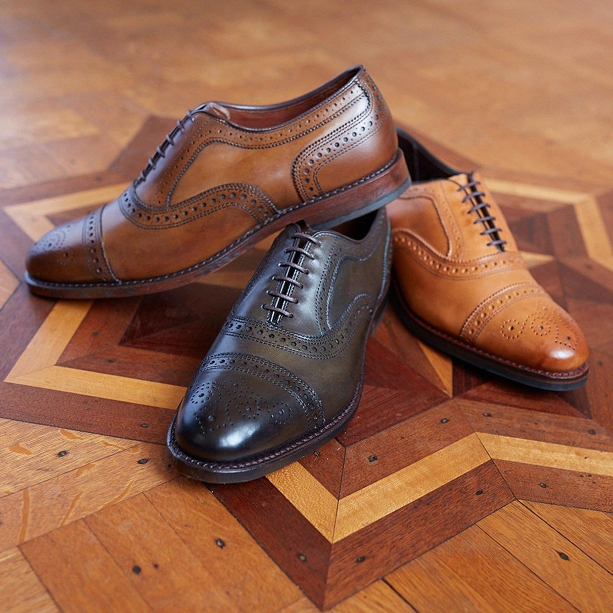 Strand Cap-toe Oxford Dress Shoe - Walnut Brown Leather