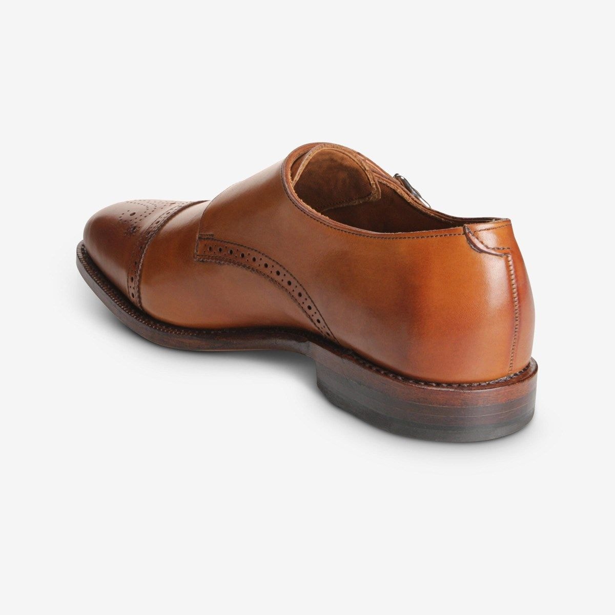 St. John's Double Monk Strap Dress Shoe - Walnut Brown Leather