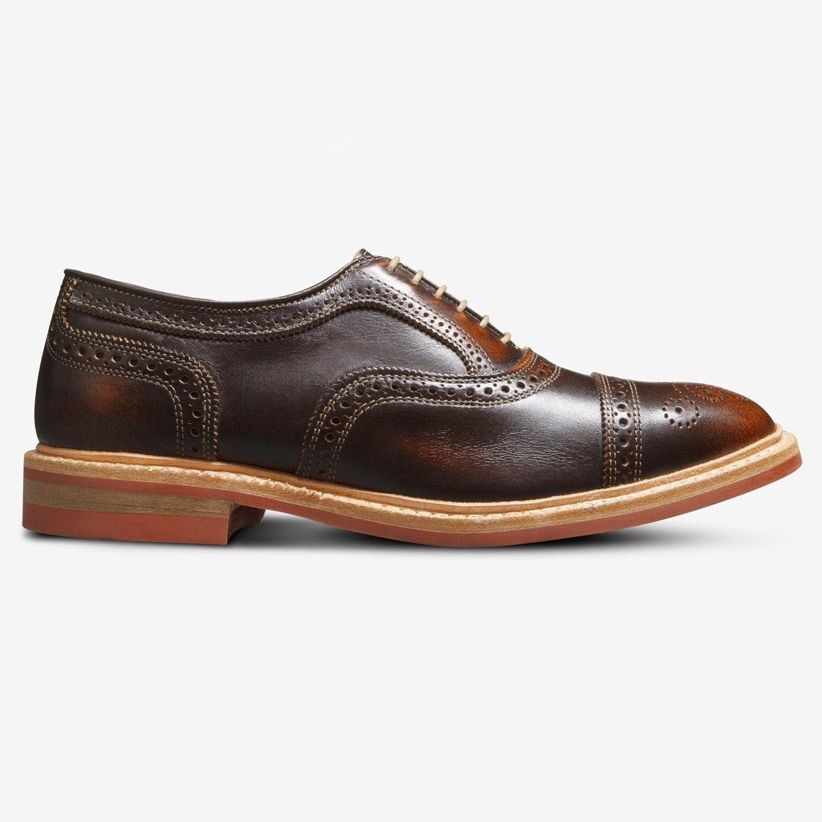Strandmok Cap-toe Oxford with Dainite Rubber Sole - Brown Saddle Leather