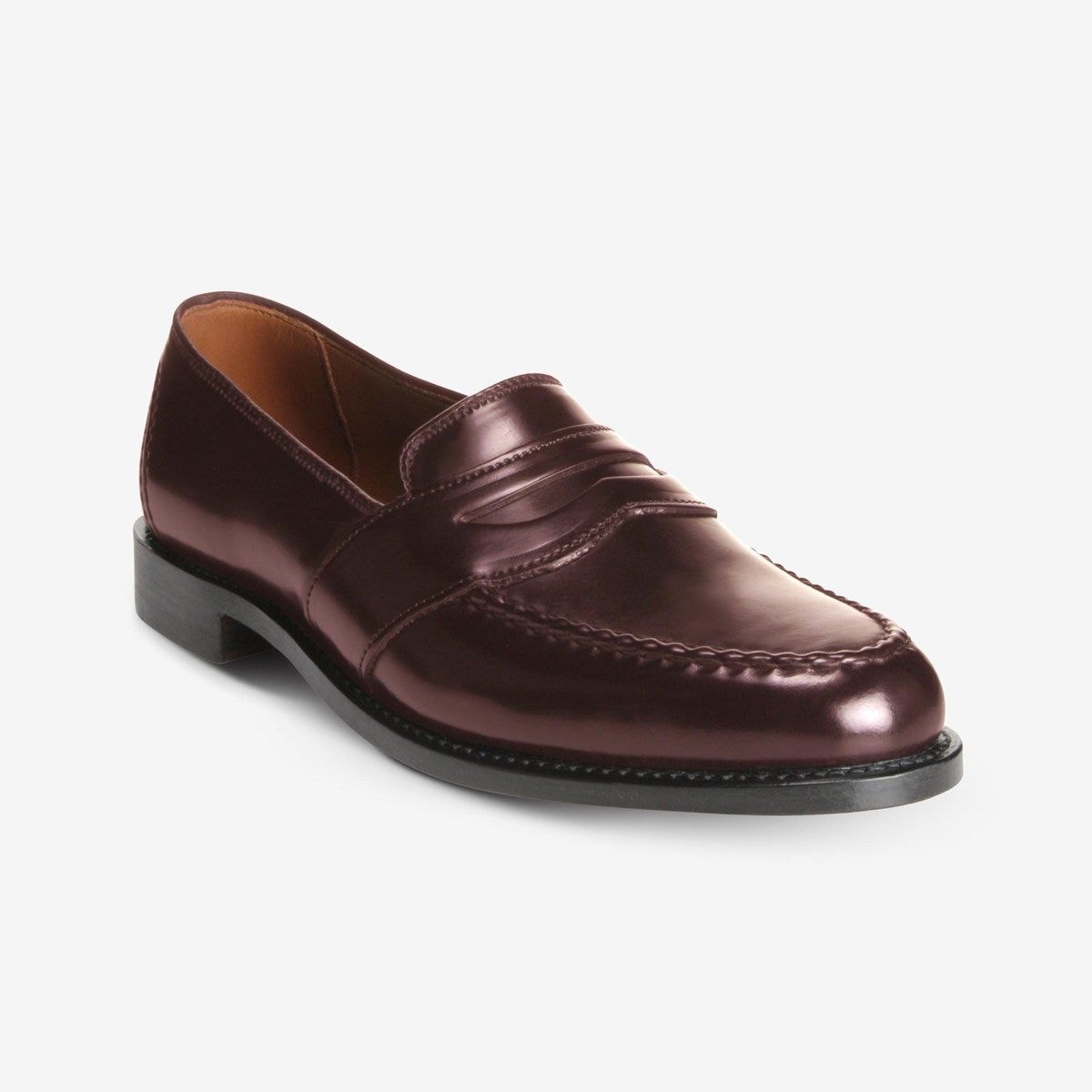 Randolph Shell Cordovan Penny Loafer - Burgundy Cordovan Leather