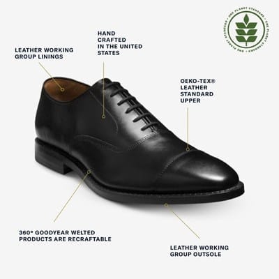 Park Avenue Cap-toe Oxford Dress Shoe - Black Leather