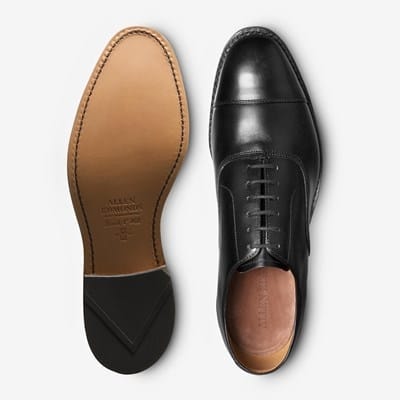 Park Avenue Cap-toe Oxford Dress Shoe - Black Leather