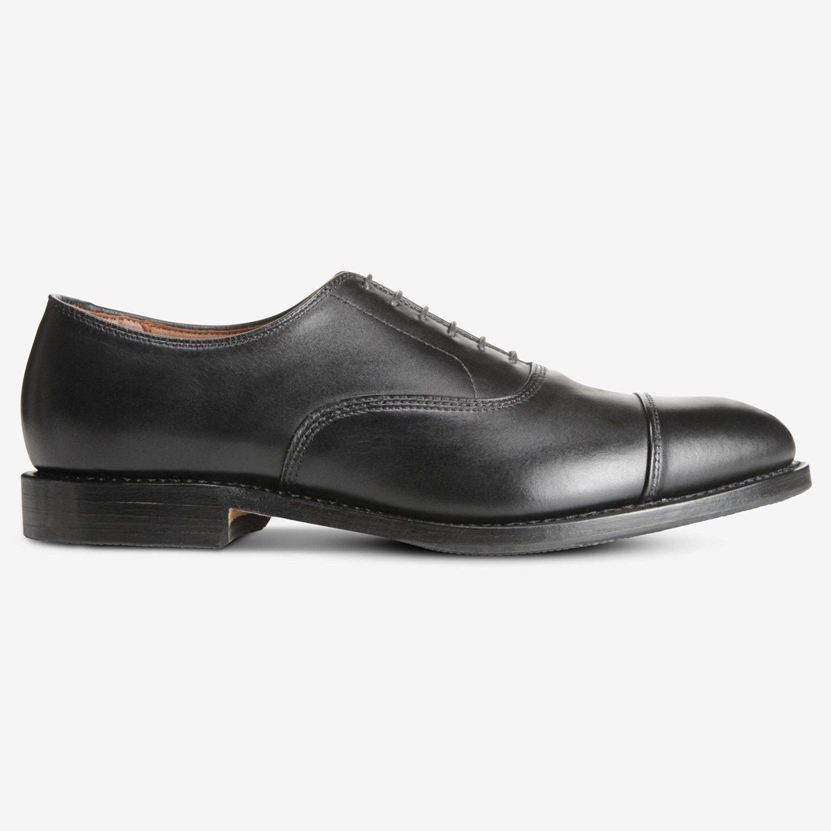 Park Avenue Oxford Dress Shoe with Combination Tap Sole - Black Leather