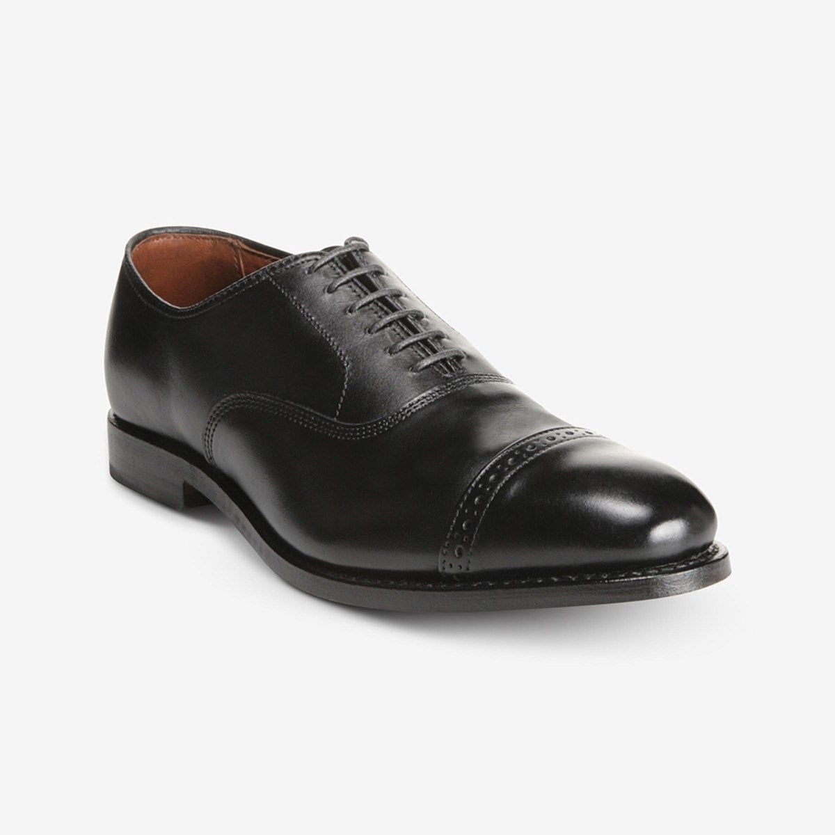 Fifth Avenue Cap-toe Oxford Dress Shoe - Black Leather