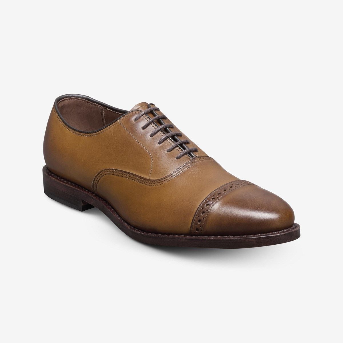 Fifth Avenue Cap-toe Oxford Dress Shoe - Walnut Brown Leather