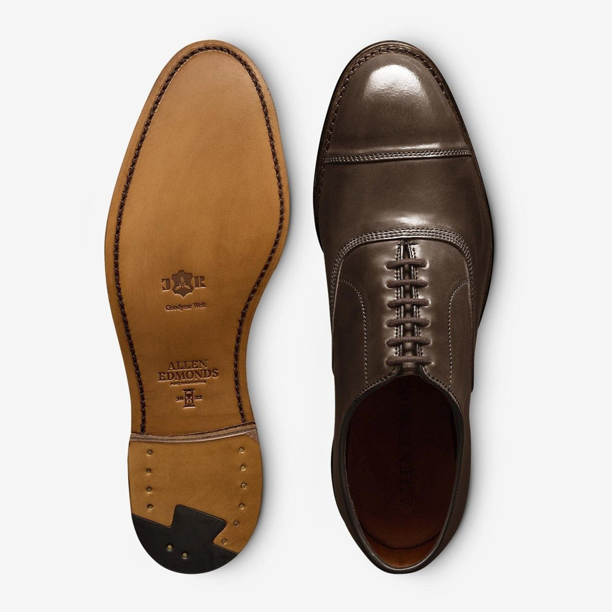 Park Avenue Shell Cordovan Cap-toe Oxford Dress Shoe - Brown Cordovan Leather