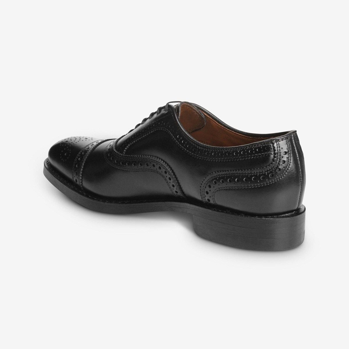 Strand Cap-toe Oxford Dress Shoe with Dainite Sole - Black Leather