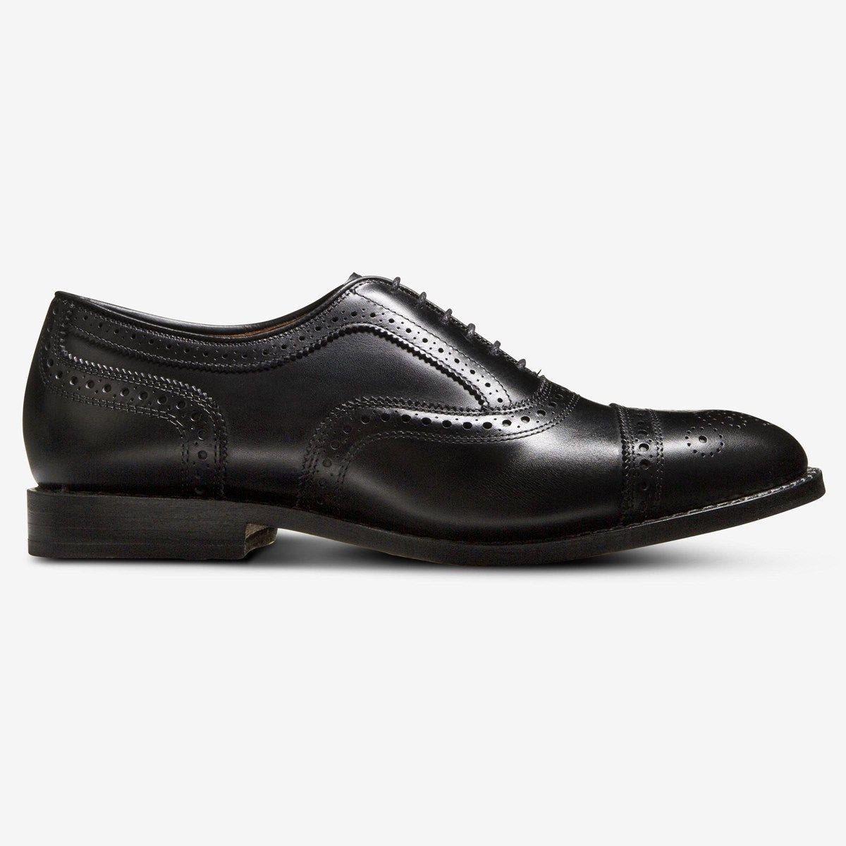 Strand Cap-toe Oxford Dress Shoe - Black Leather