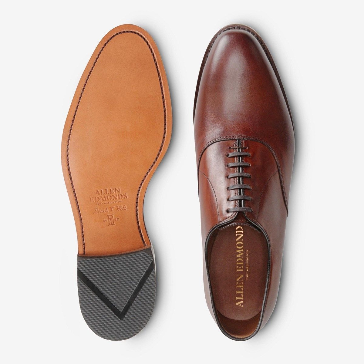 Carlyle Plain-toe Oxford Dress Shoe - Chili Leather