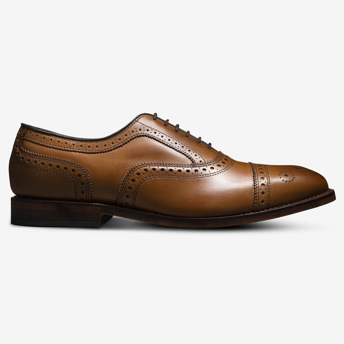 Factory Second Strand Cap-Toe Oxford Dress Shoe - Walnut Brown