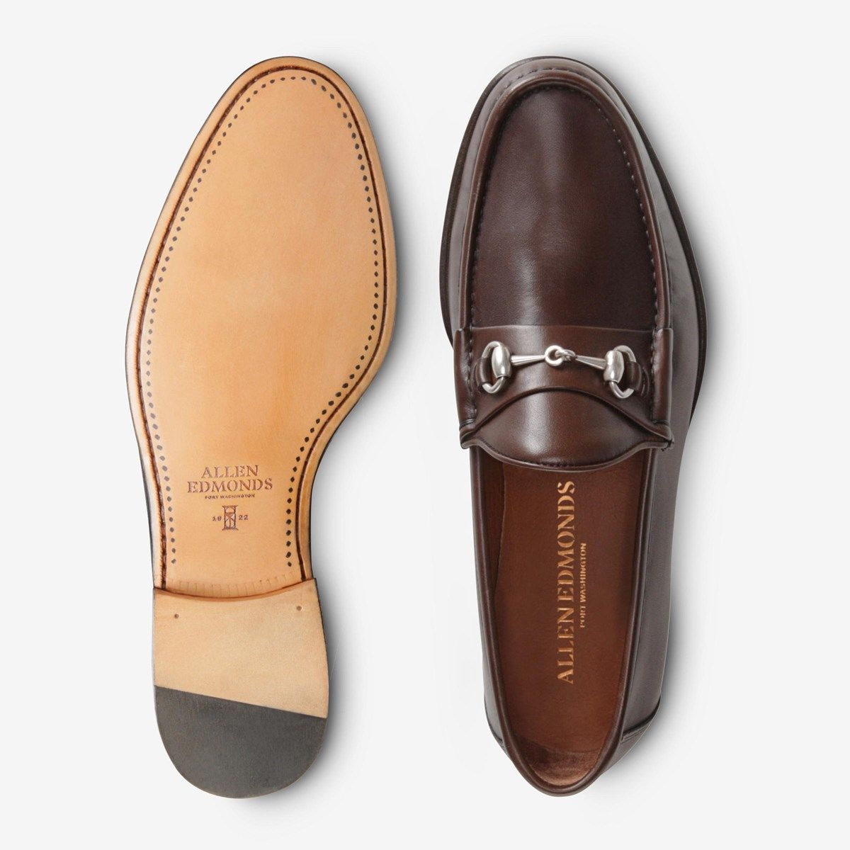 Verona II Italian Bit Loafer - Brown Leather