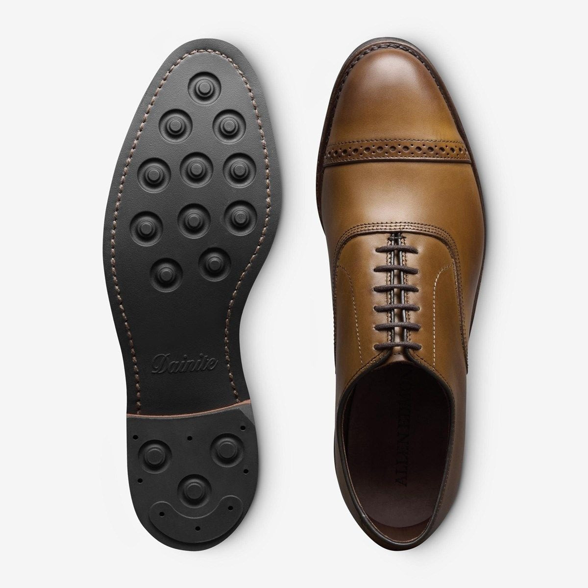 Factory Second Fifth Avenue Oxford with Dainite Rubber Sole - Walnut Brown Leather