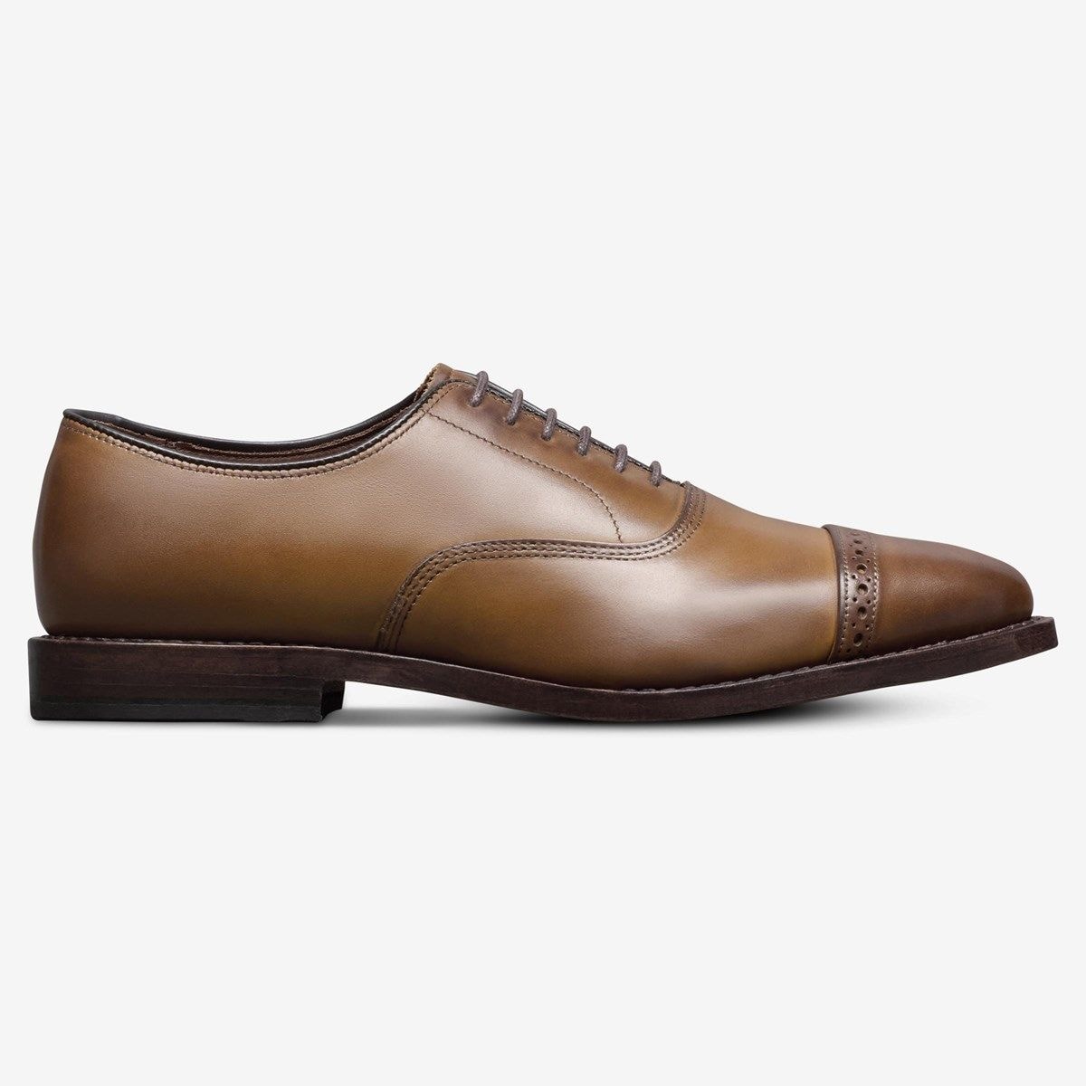Factory Second Fifth Avenue Cap-toe Oxford Dress Shoe - Walnut Brown Leather