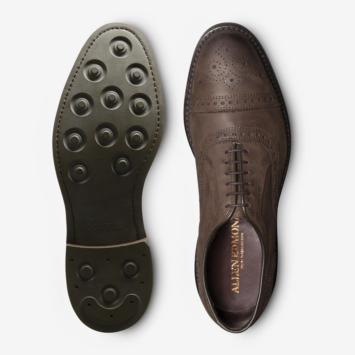 Strandmok Cap-toe Oxford with Dainite Rubber Sole - Brown Nubuck