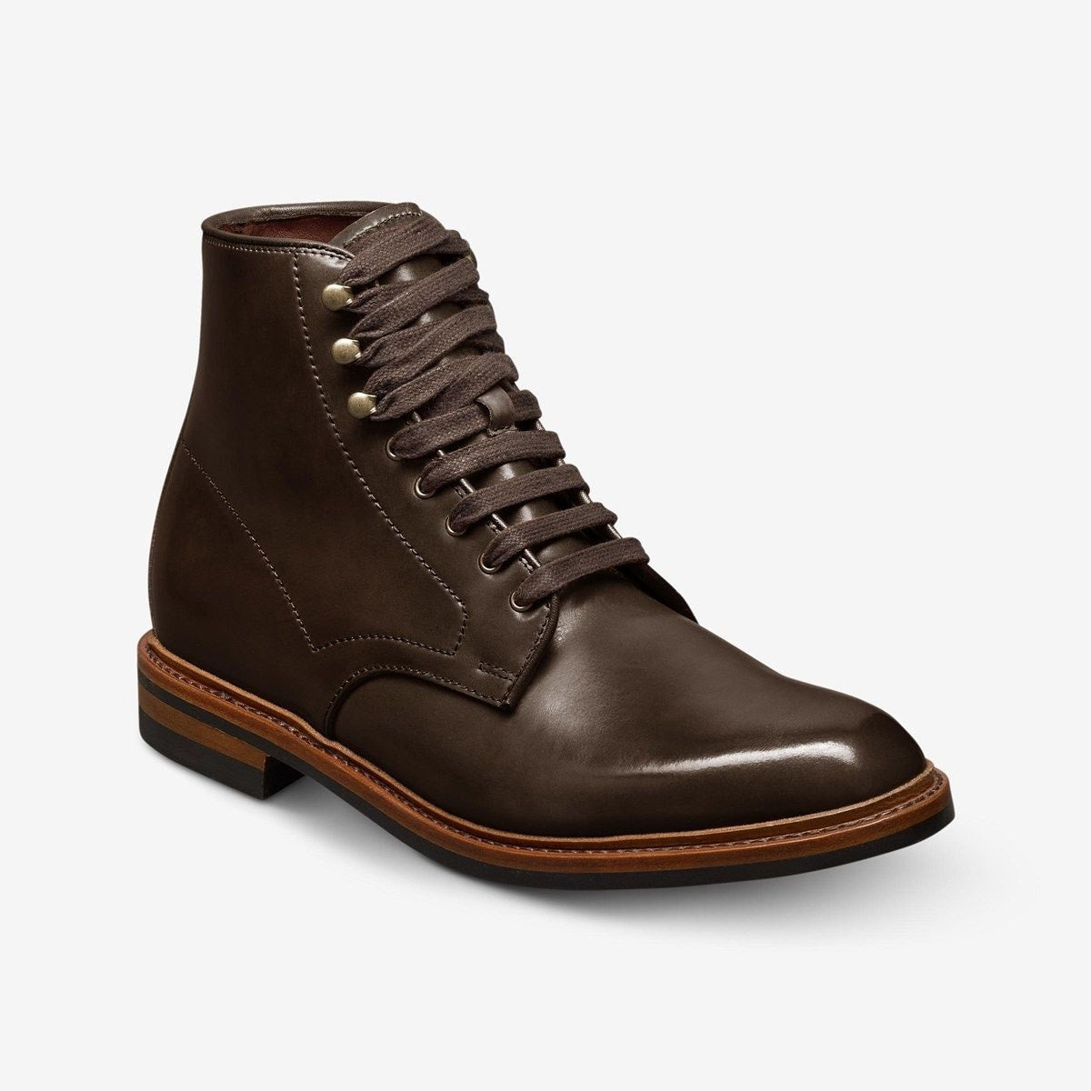 Higgins Mill Shell Cordovan Leather Boot - Brown Cordovan Leather