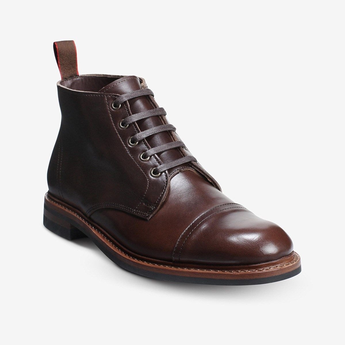 Patton Weather-ready Cap-toe Boot with Dainite Rubber Sole - Brown Chromexcel Leather