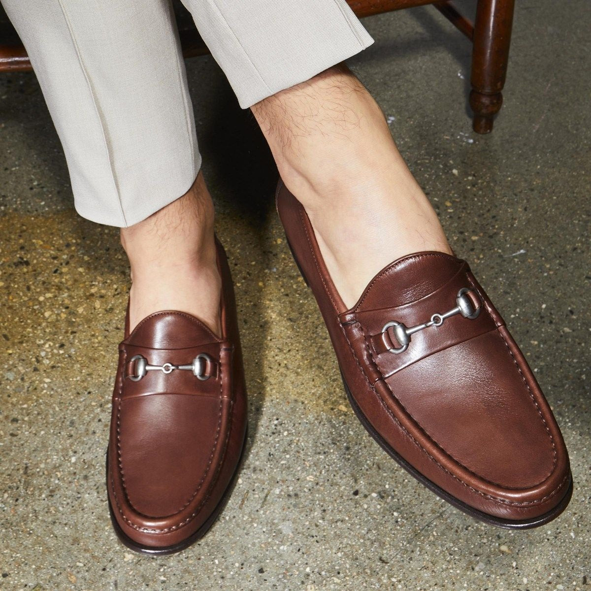 Verona II Italian Bit Loafer - Chili Leather