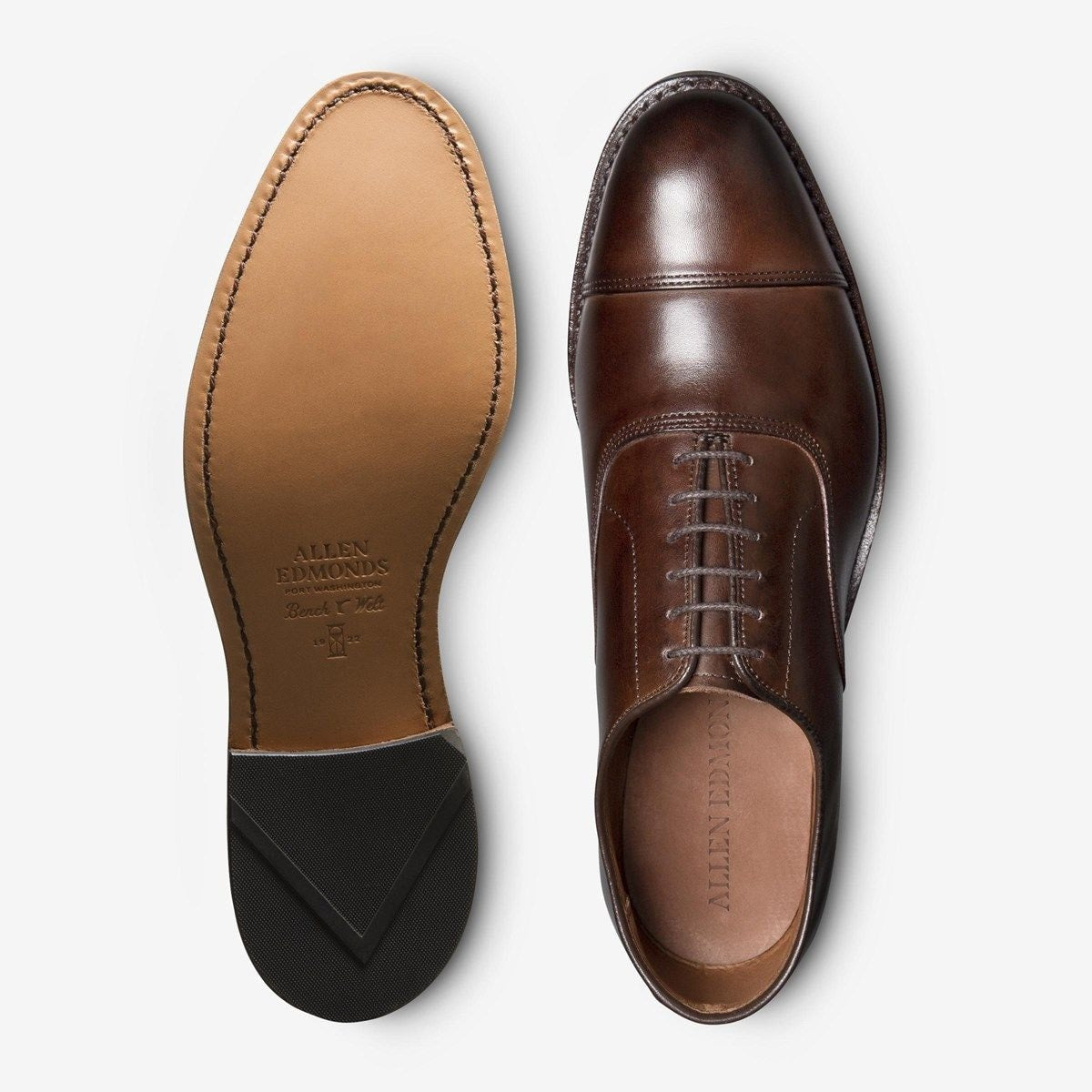 Park Avenue Cap-toe Oxford Dress Shoe - Mahogany Leather