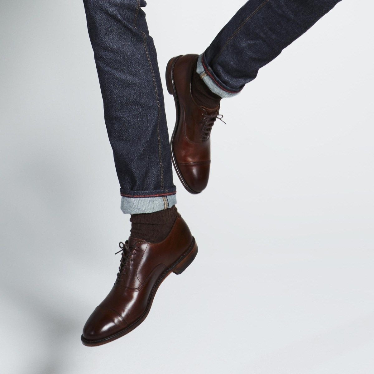 Park Avenue Cap-toe Oxford Dress Shoe - Mahogany Leather