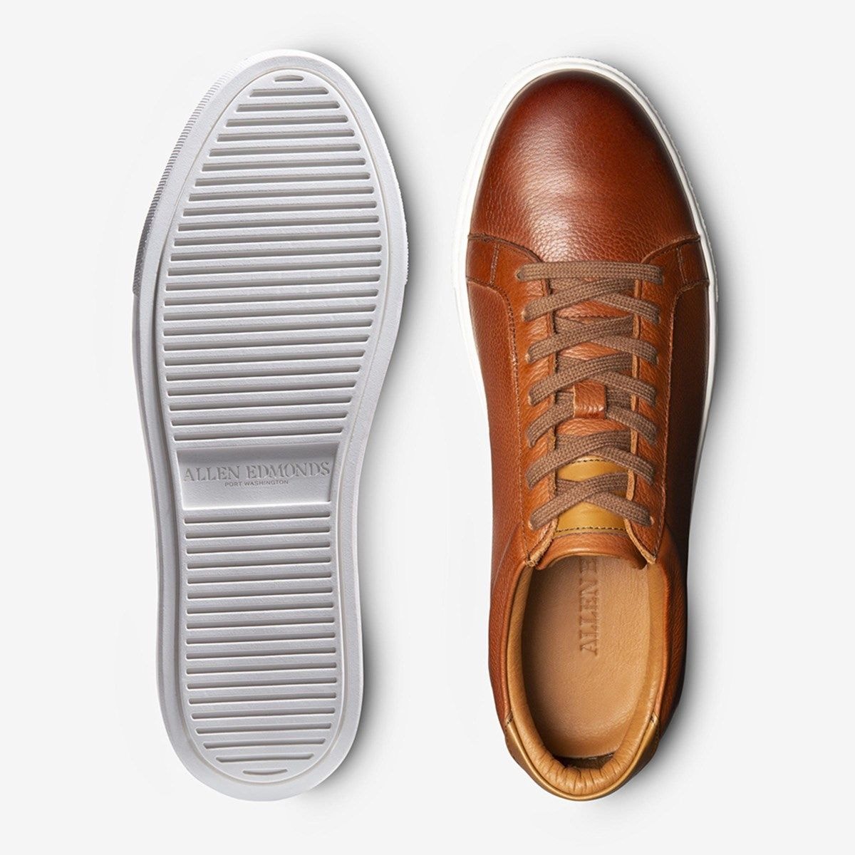 Courtside Lace-up Sneaker - Chili Leather