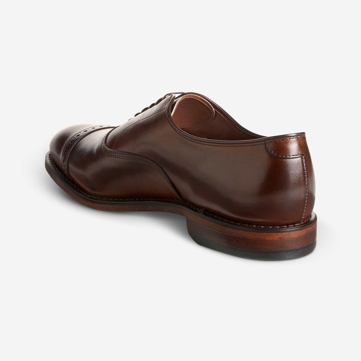 Factory Second Fifth Avenue Cap-toe Oxford Dress Shoe - Mahogany Leather
