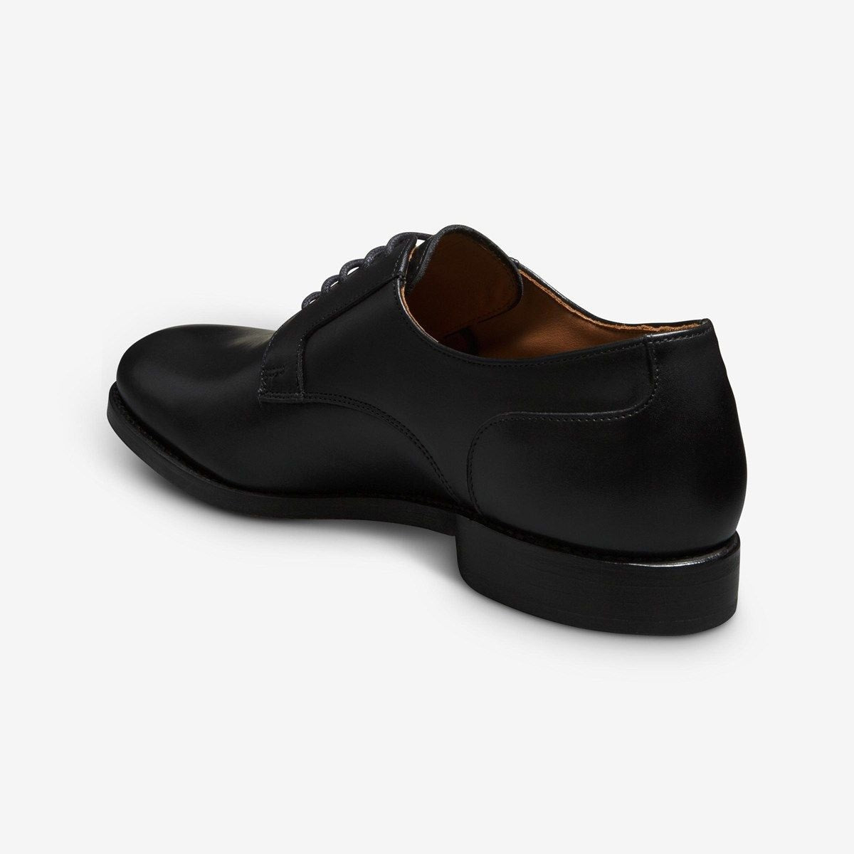 Windsor Plain-toe Derby Dress Shoe - Black Leather