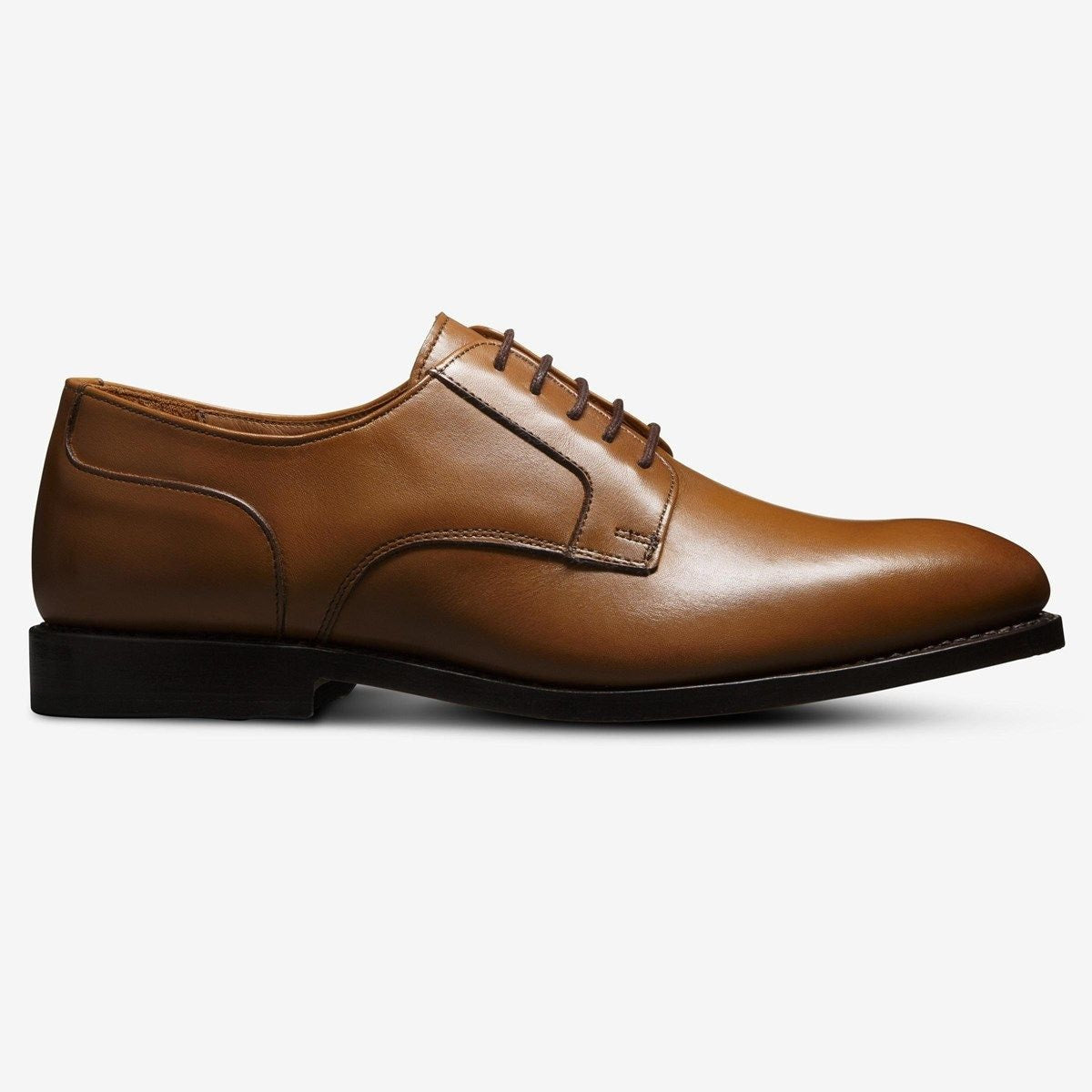 Windsor Plain-toe Derby Dress Shoe - Walnut Leather