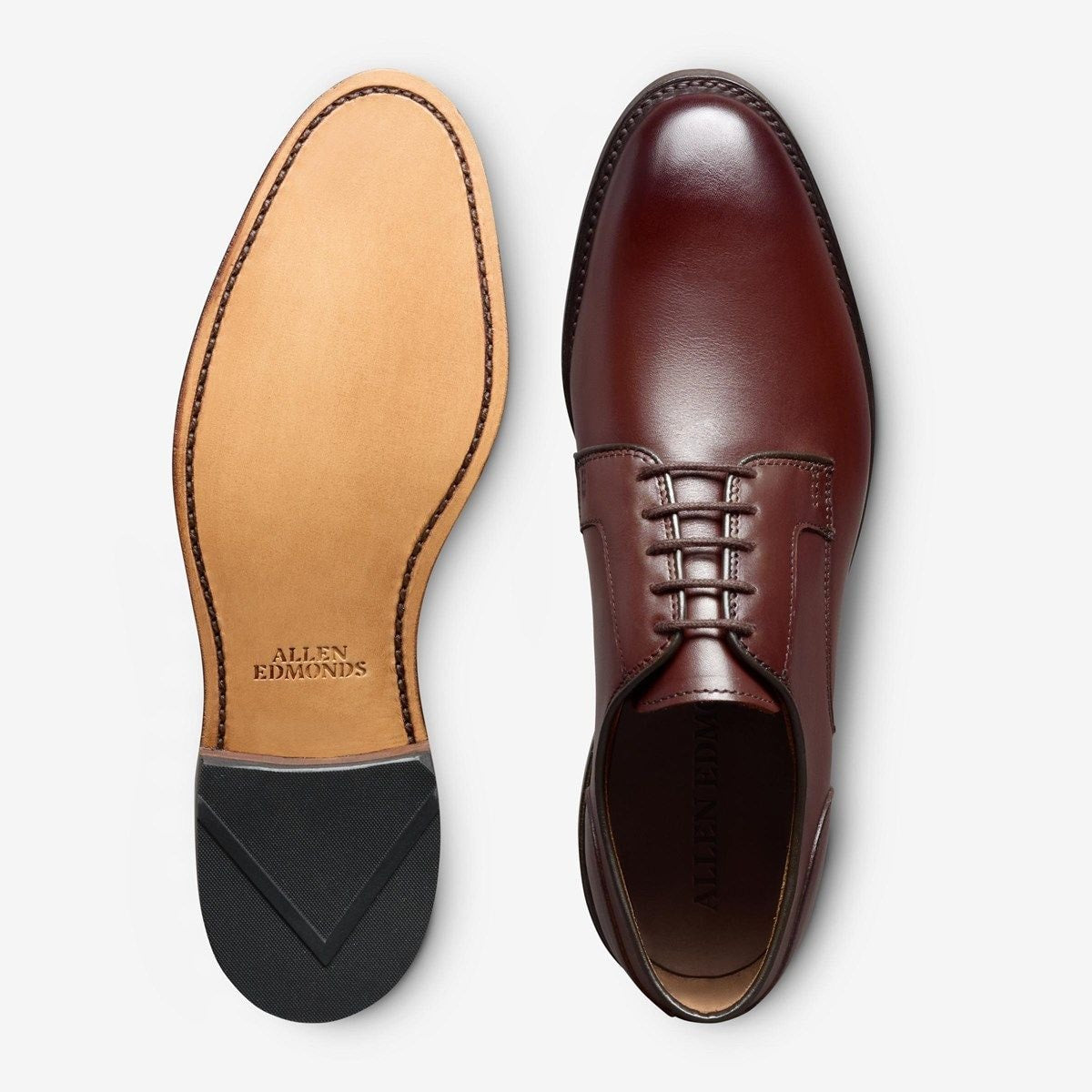 Windsor Plain-toe Derby Dress Shoe - Chili Leather