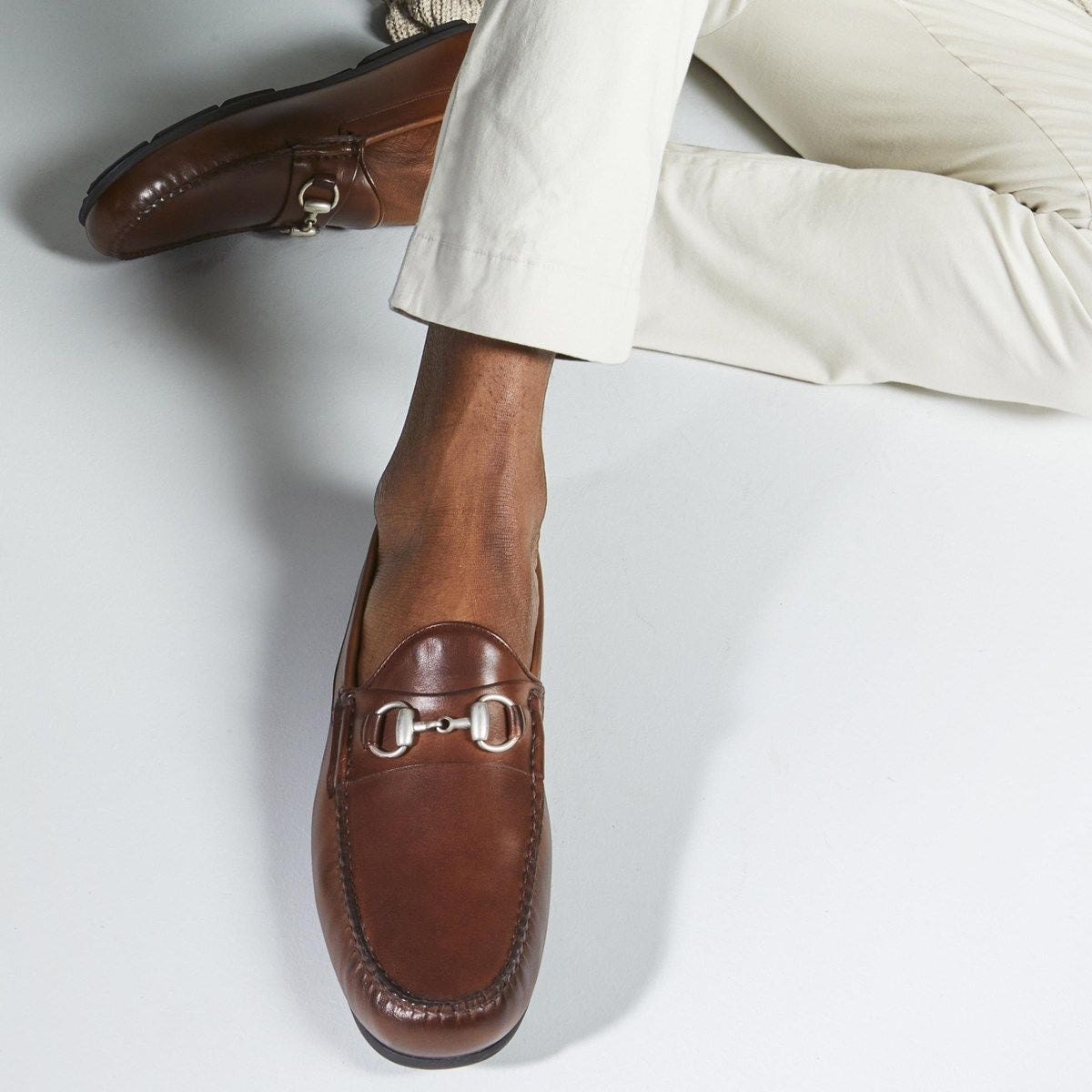 Sebastian Bit Driving Loafer - Mahogany Leather