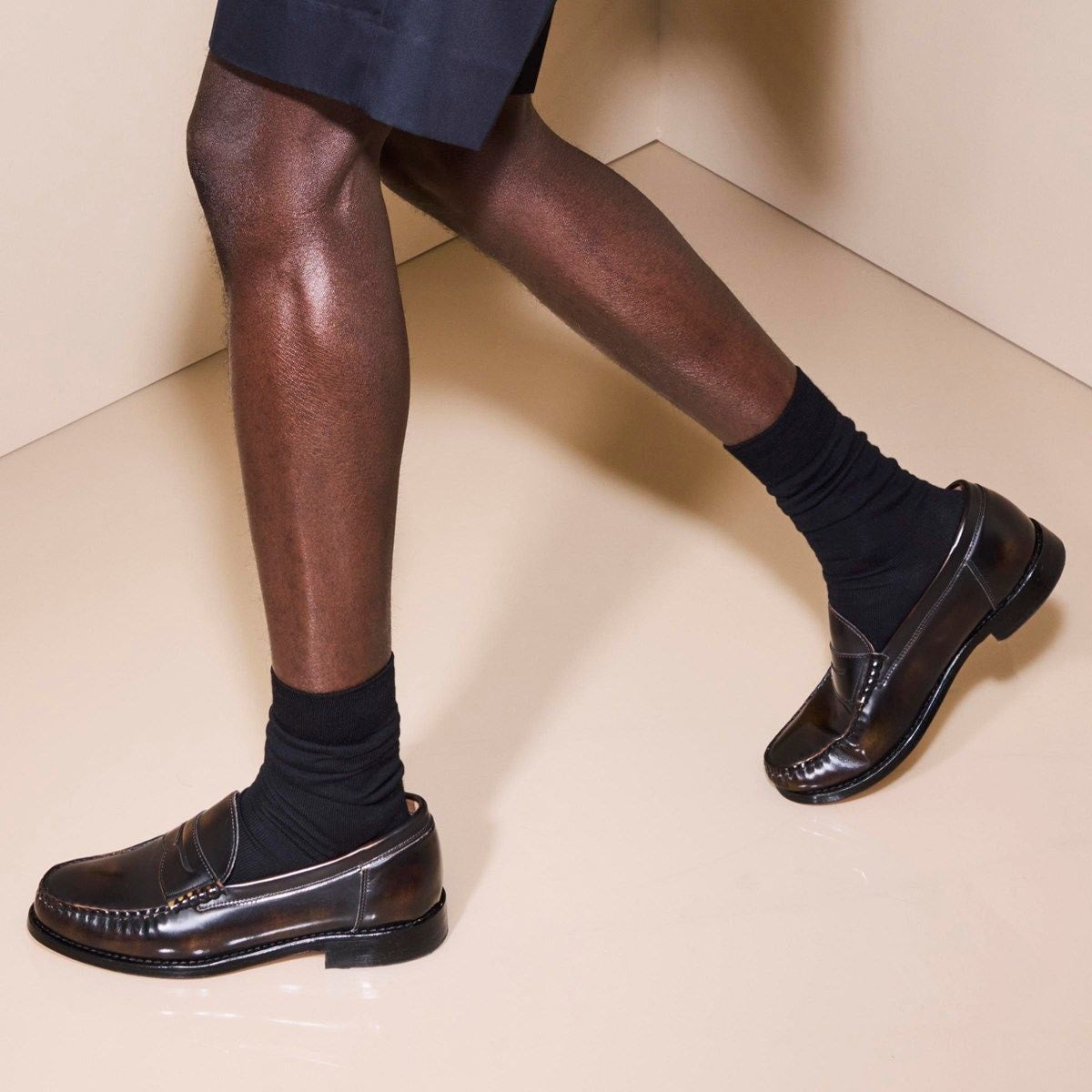 Newman Penny Loafer - Antique Bronze Leather