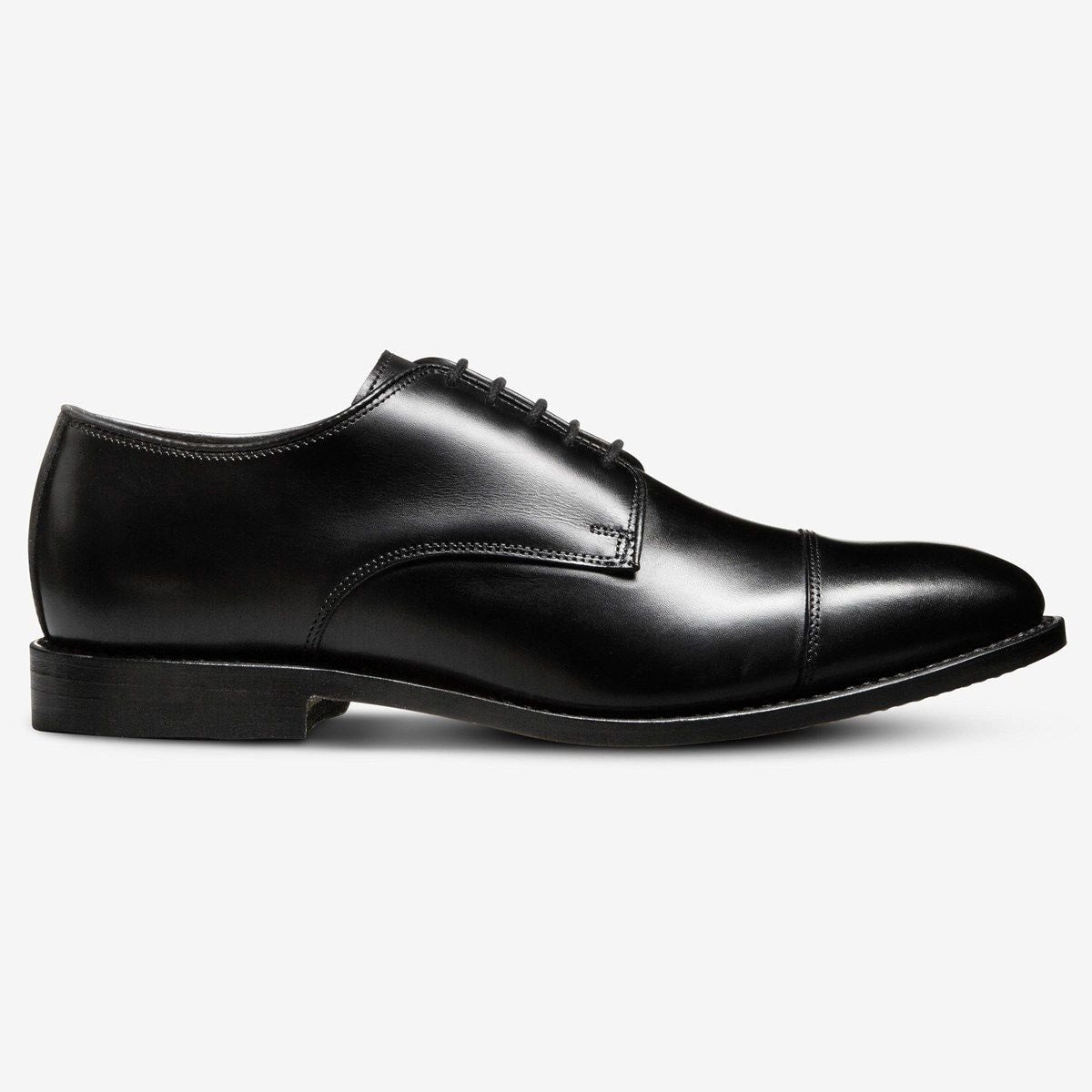 Park Avenue Cap-toe Derby Dress Shoe - Black Leather