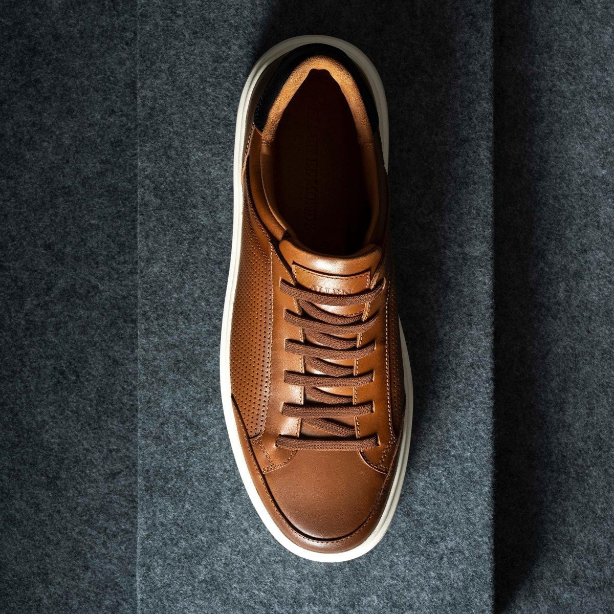 Oliver Slip-on Stretch-lace Sneaker - Luggage Tan Leather