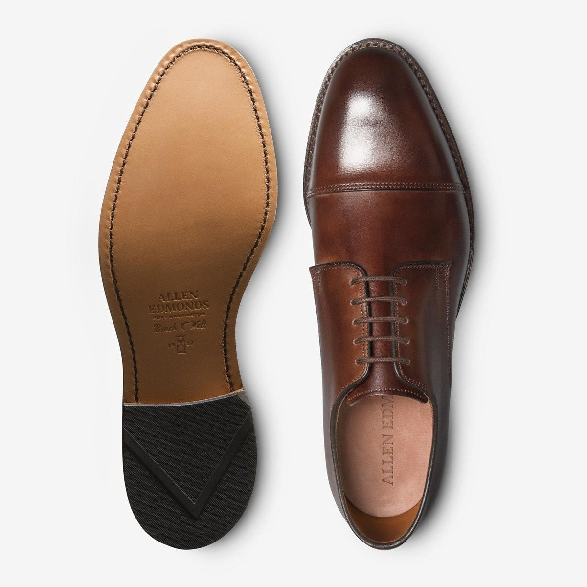 Park Avenue Cap-toe Derby Dress Shoe - Chili Leather