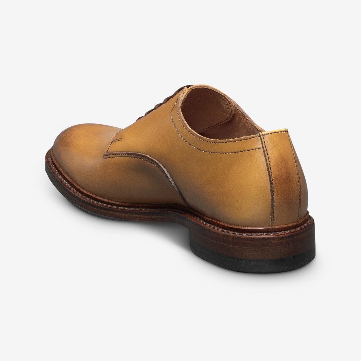 Trevor Plain-toe Derby Shoe - Walnut Leather