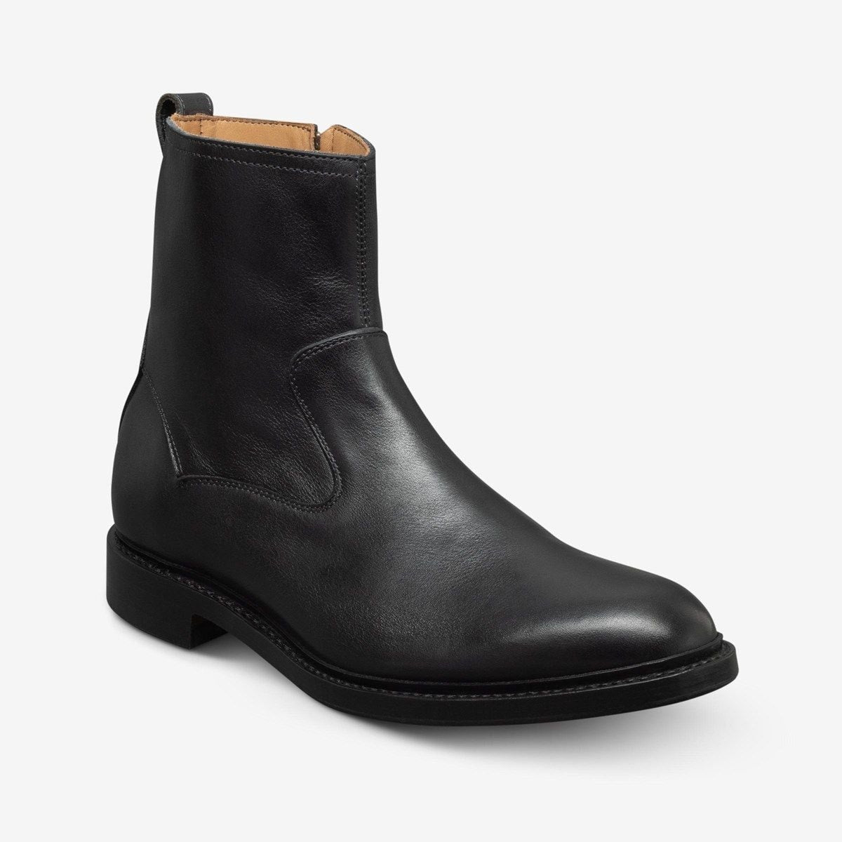 Tompkins Zip-up Boot - Black Leather