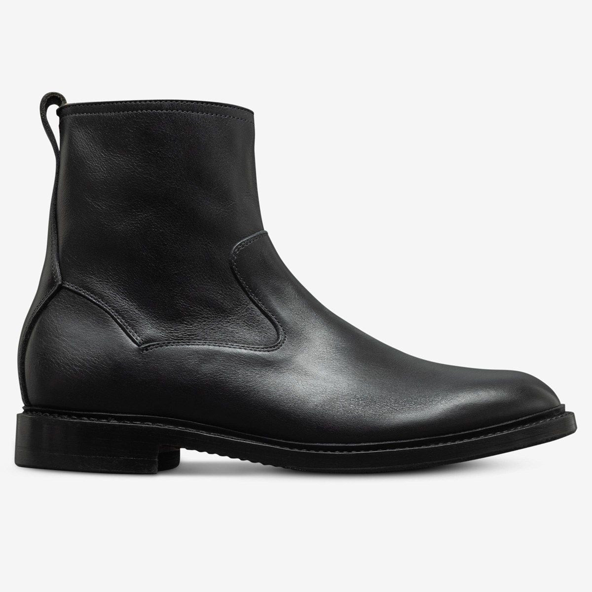 Tompkins Zip-up Boot - Black Leather