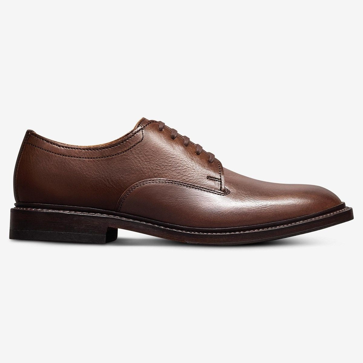 Trevor Plain-toe Derby Shoe - Brown Leather