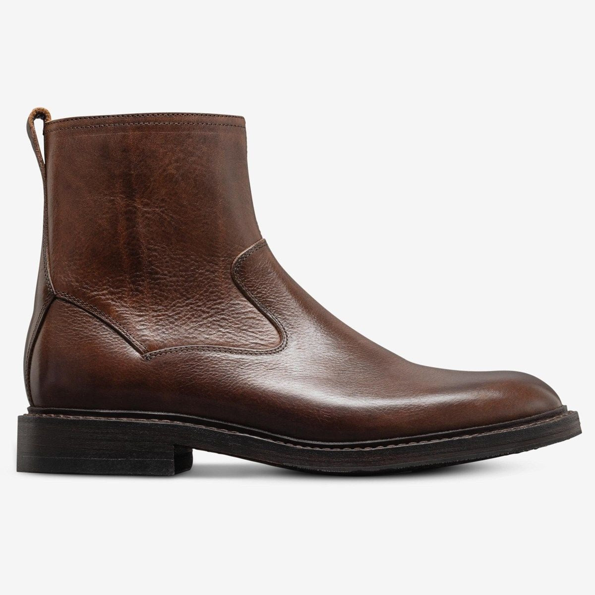 Tompkins Zip-up Boot - Brown Leather
