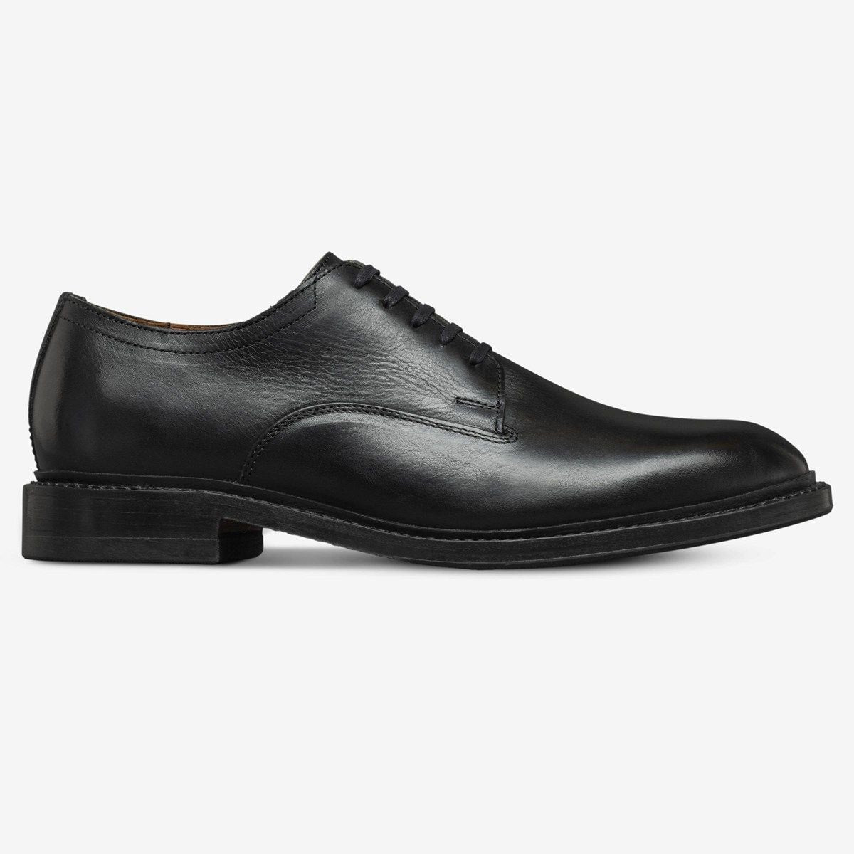 Trevor Plain-toe Derby Shoe - Black Leather