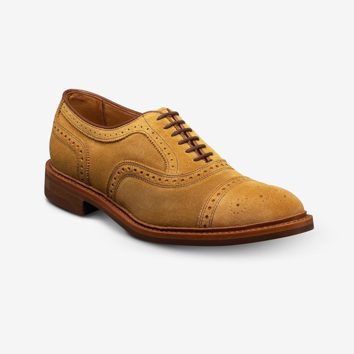 Strandmok Cap-toe Oxford with Dainite Rubber Sole - Wheat Suede