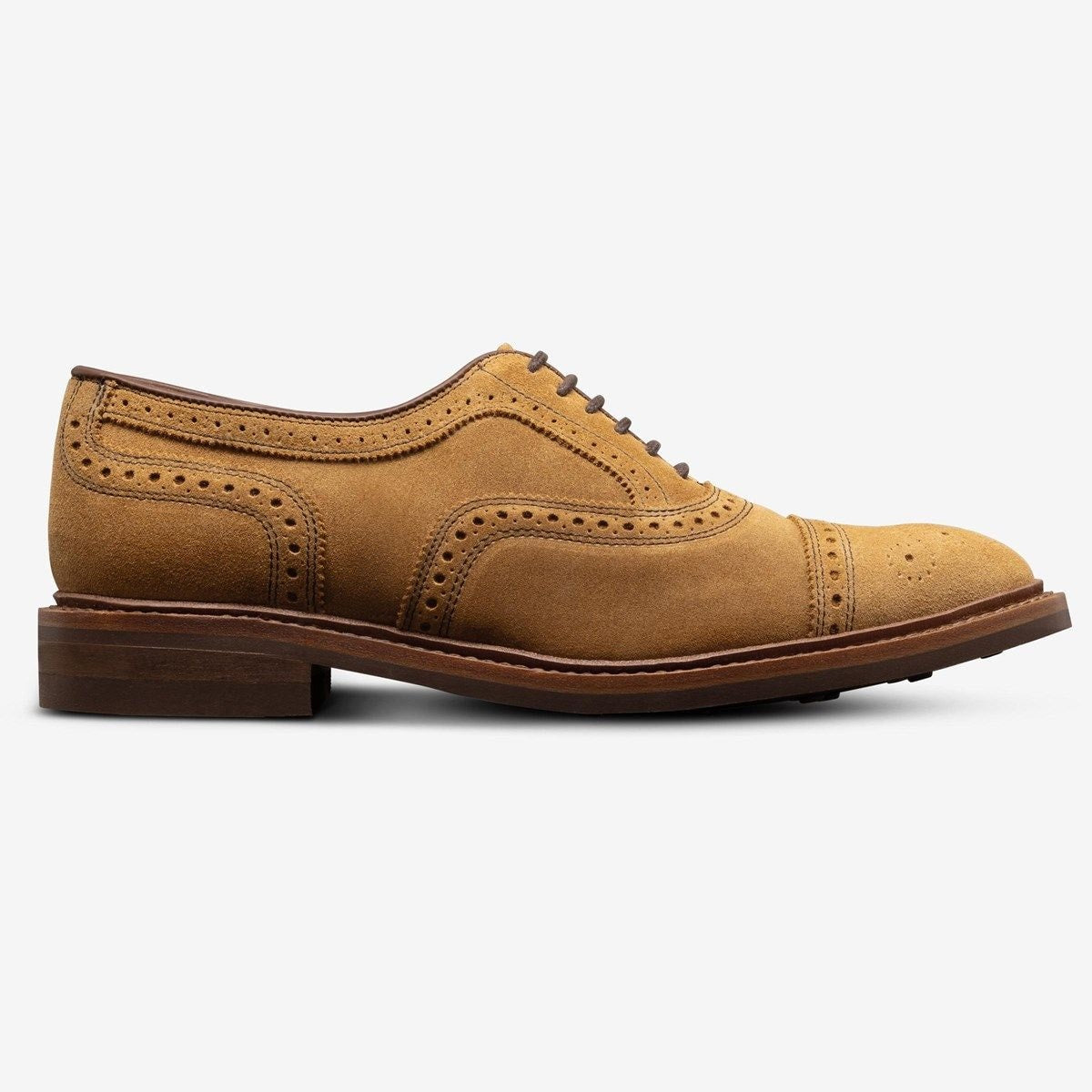 Strandmok Cap-toe Oxford with Dainite Rubber Sole - Wheat Suede