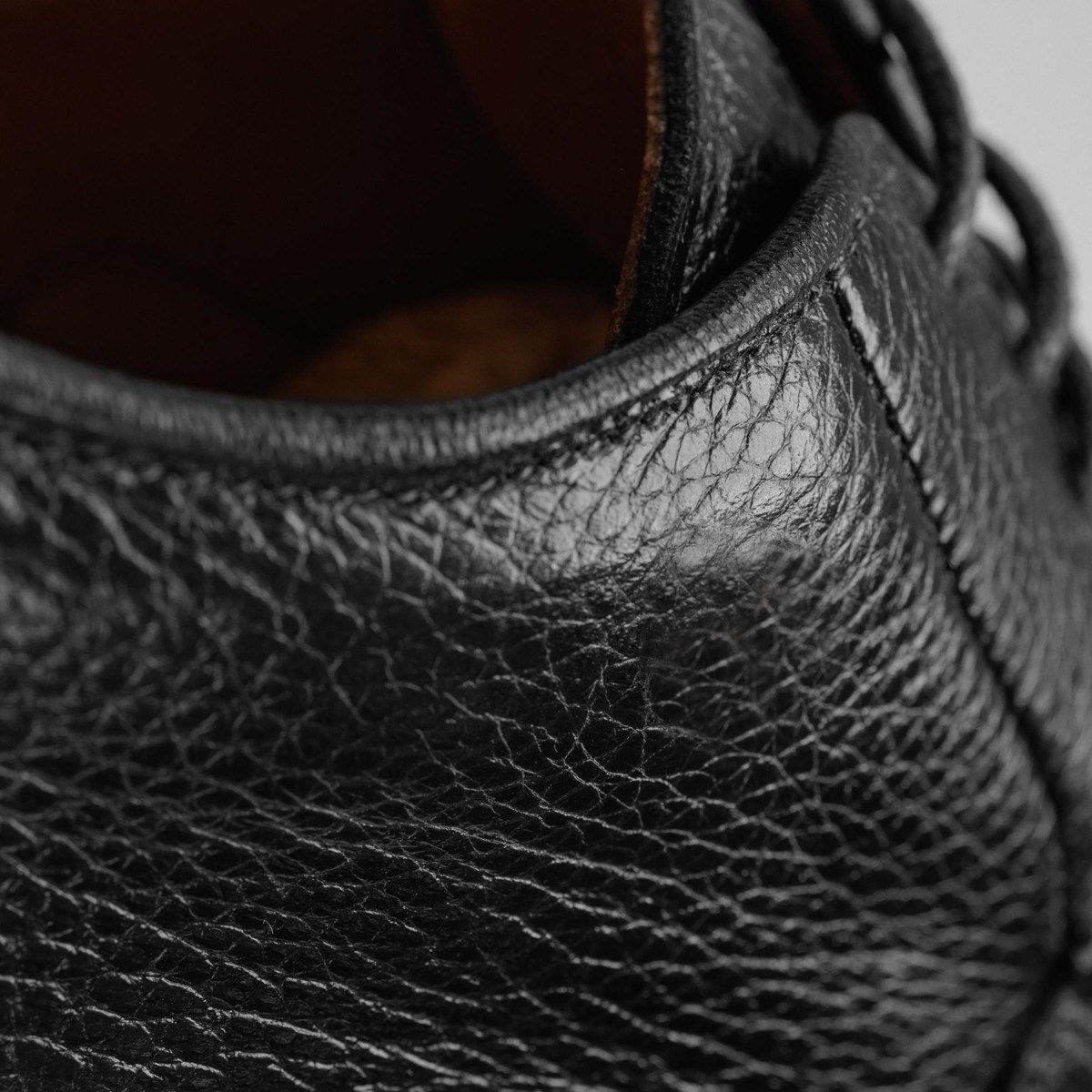 Cypress Derby Golf Shoe - Black Leather