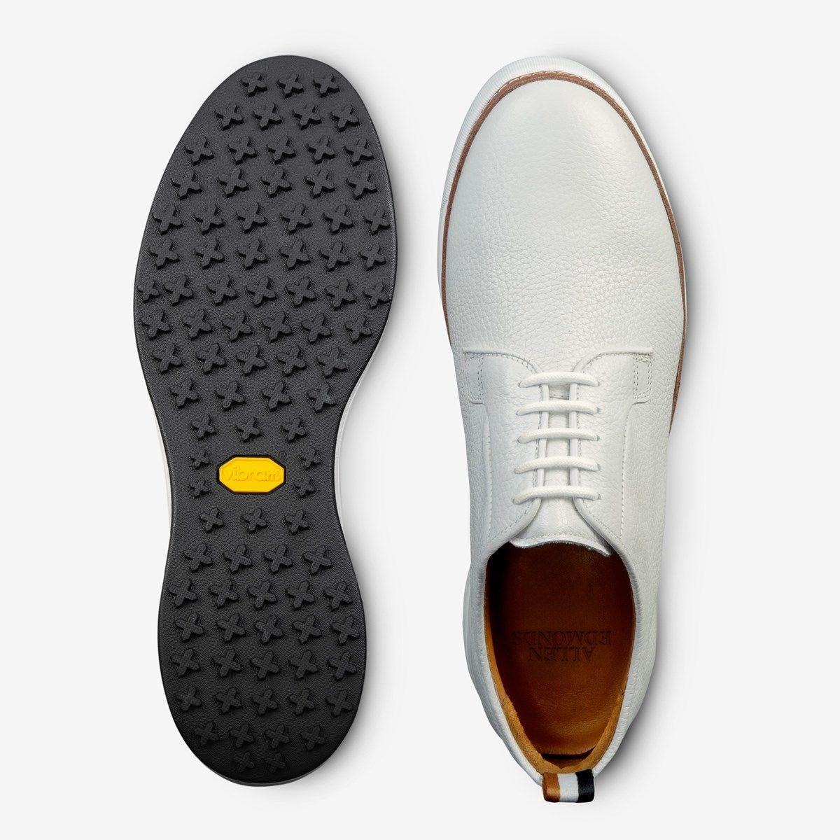 Cypress Derby Golf Shoe - White Leather