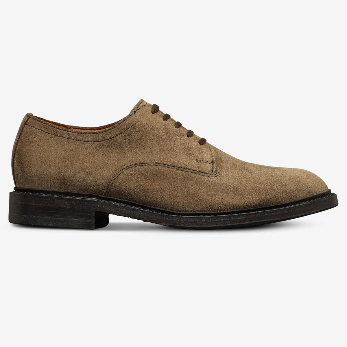 Trevor Plain-toe Derby Shoe - Tobacco Suede