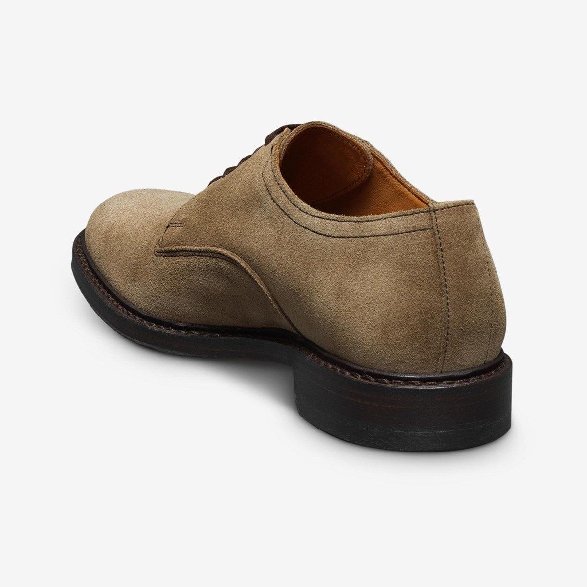 Trevor Plain-toe Derby Shoe - Tobacco Suede