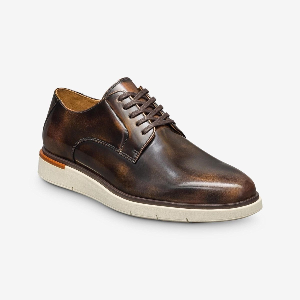 Carson Lace-up Hybrid Derby - Antique Bronze Leather