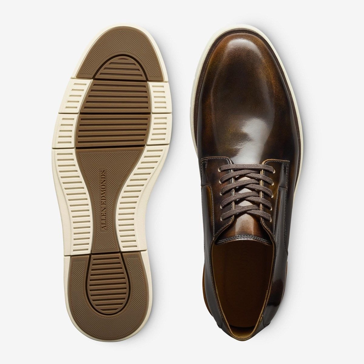 Carson Lace-up Hybrid Derby - Antique Bronze Leather