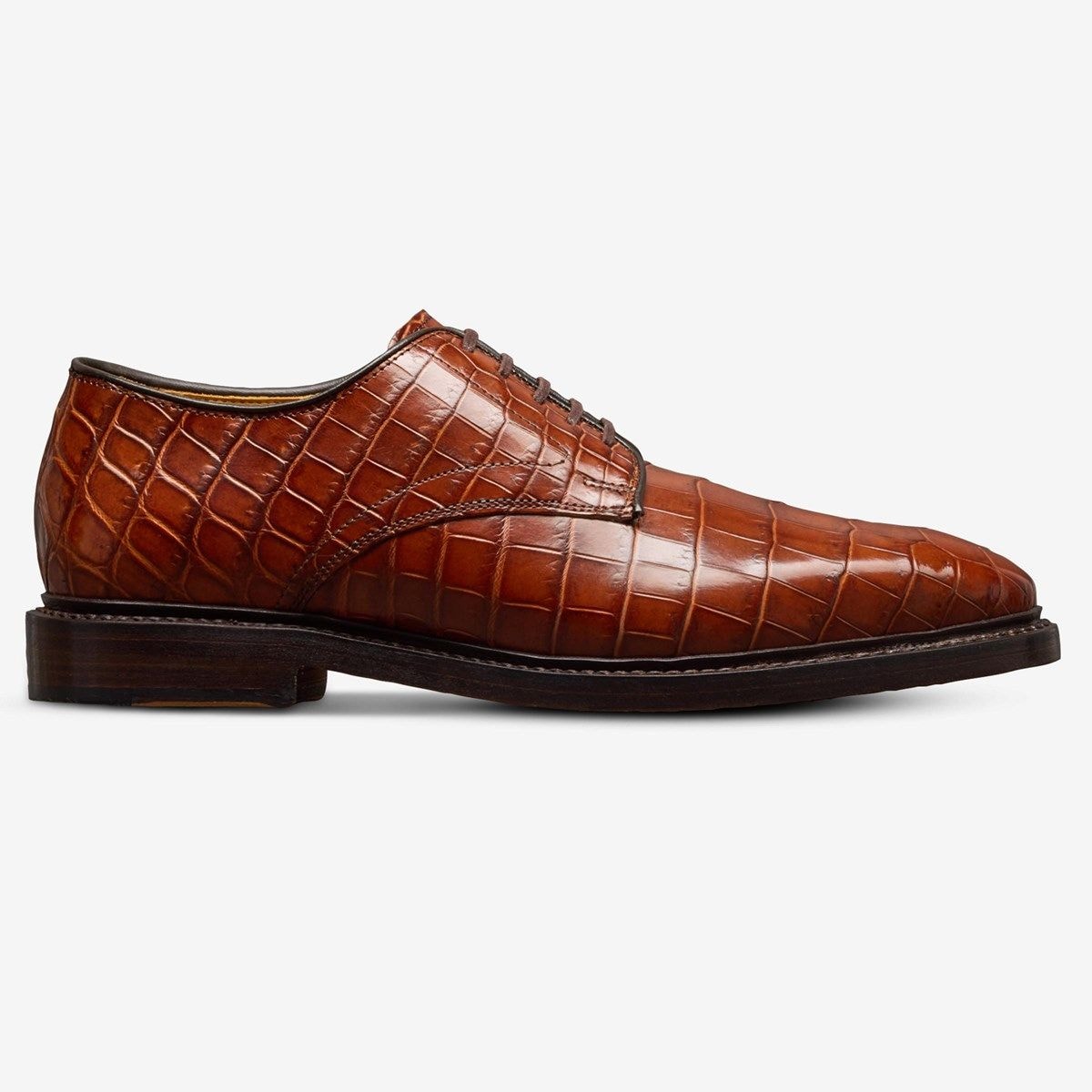 Maxwell Reserve Plain-toe Derby Dress Shoe - Chili Genuine Crocodile