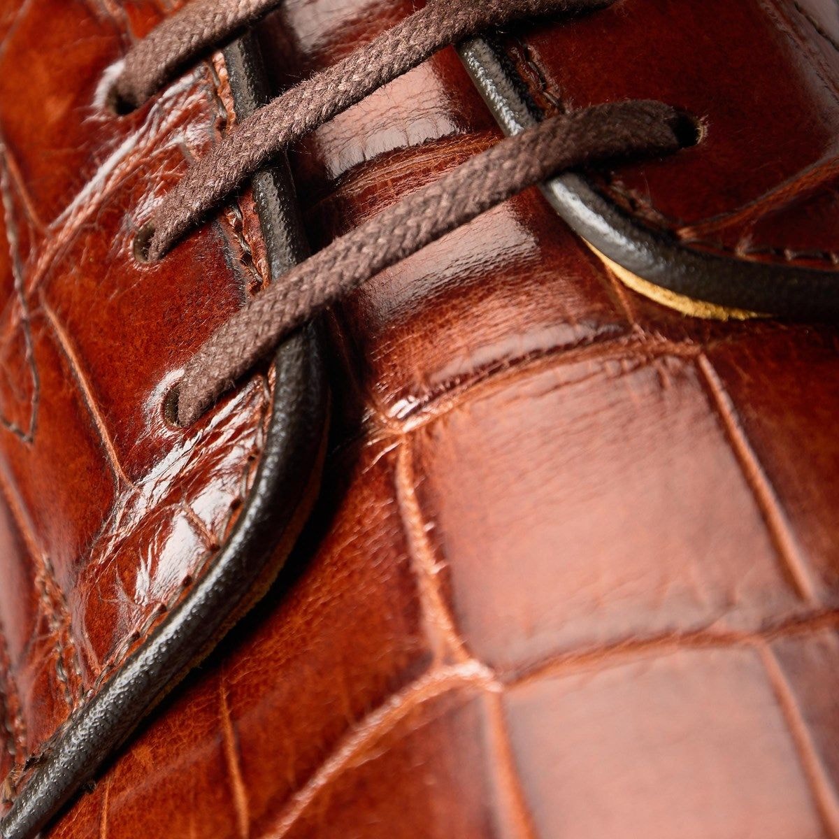 Maxwell Reserve Plain-toe Derby Dress Shoe - Chili Genuine Crocodile